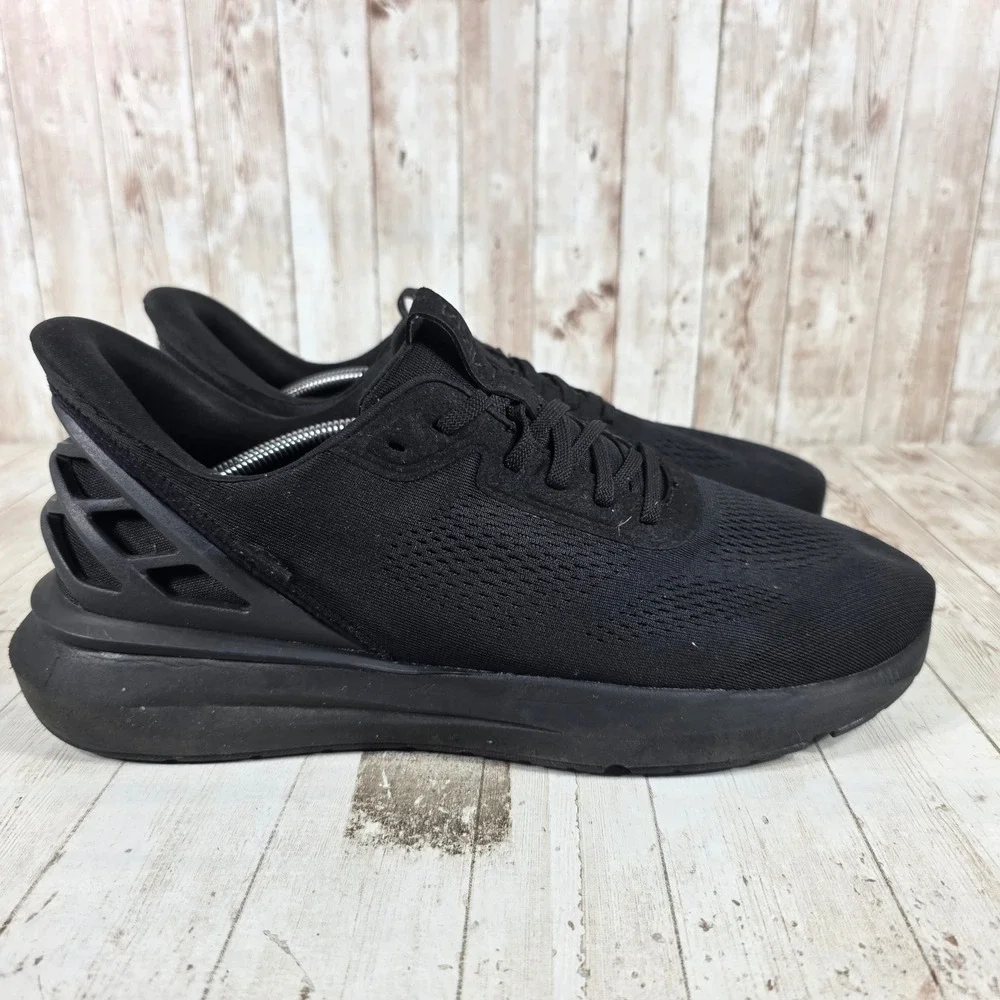 Kizik Athens Men 13 Wide Triple Black Hands Free Step In Sneakers Mesh B5FC MATH